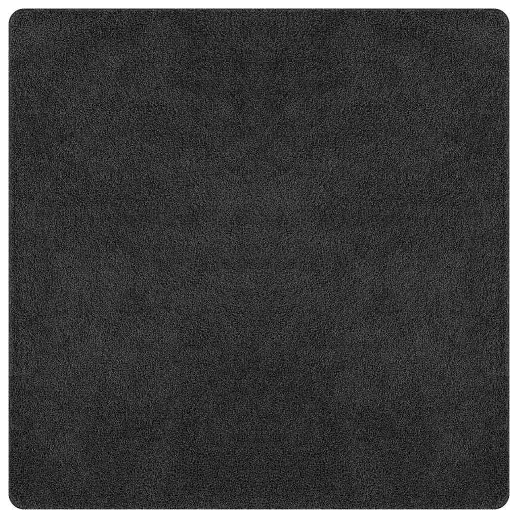 Anti-Rutsch Shaggy Teppich Dunkelgrau 120 x 120 cm PP