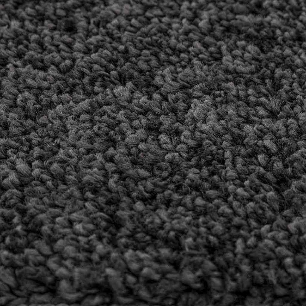 Anti-Rutsch Shaggy Teppich Dunkelgrau 160 x 160 cm PP