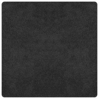 Anti-Rutsch Shaggy Teppich Dunkelgrau 160 x 160 cm PP