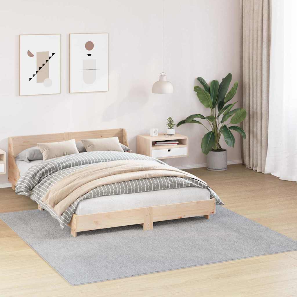 Anti-Rutsch Shaggy Teppich Grau 200 x 200 cm PP