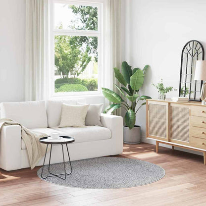 Anti-Rutsch Shaggy Teppich Grau 160 x 160 cm PP