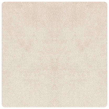 Anti-Rutsch Shaggy Teppich Creme 120 x 120 cm PP
