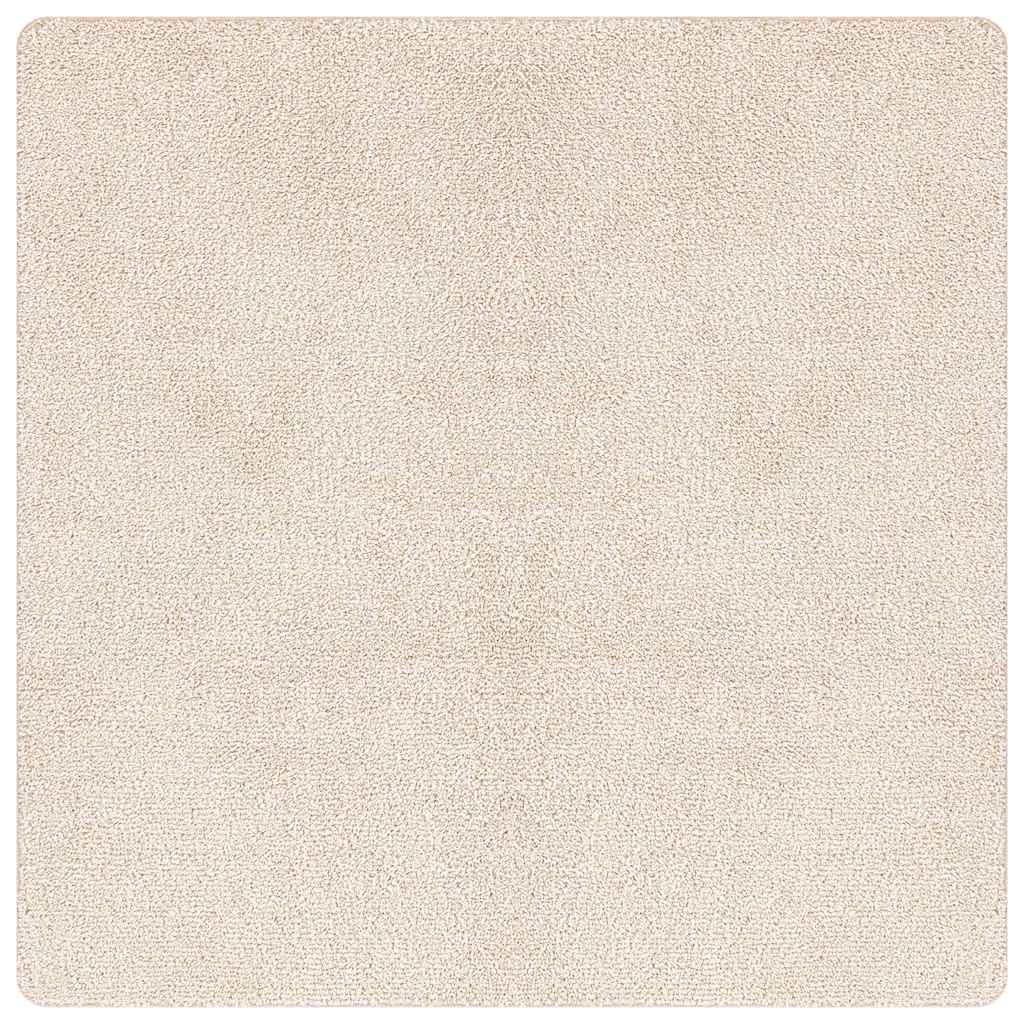 Anti-Rutsch Shaggy Teppich Creme 200 x 200 cm PP