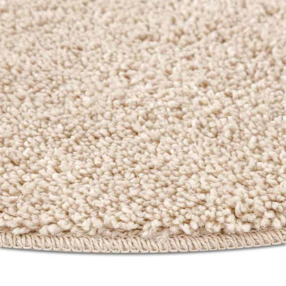 Anti-Rutsch Shaggy Teppich Creme 120 x 120 cm PP