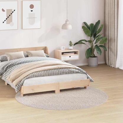 Anti-Rutsch Shaggy Teppich Creme 160 x 160 cm PP