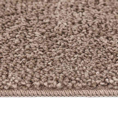 Anti-Rutsch Shaggy Teppich Braun 120 x 120 cm PP
