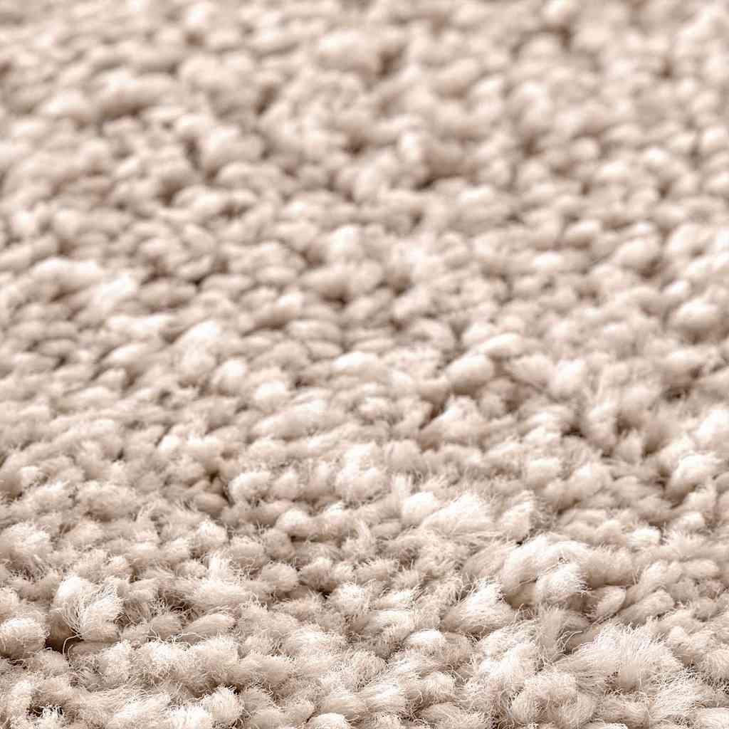 Rutschfeste Badematte mit Toilettenausschnitt Creme 50 x 50 cm