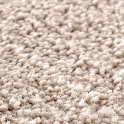 Rutschfeste Badematte mit Toilettenausschnitt Creme 50 x 50 cm