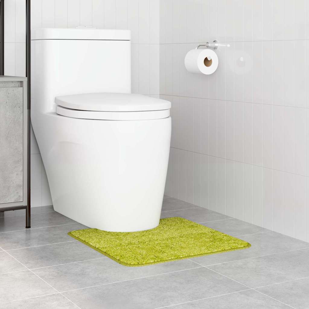 Rutschfeste Badematte mit Toilettenausschnitt Grün 50 x 50 cm