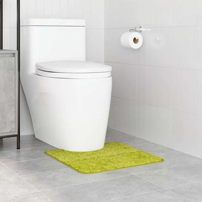 Rutschfeste Badematte mit Toilettenausschnitt Grün 50 x 50 cm