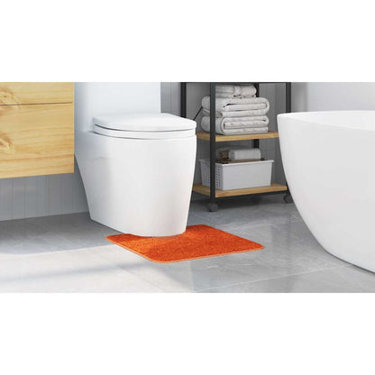 Rutschfeste Badematte mit Toilettenausschnitt Orange 50 x 50 cm