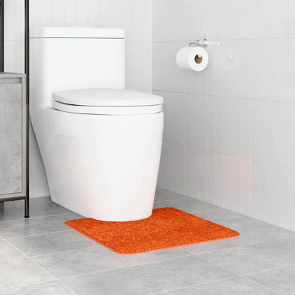 Rutschfeste Badematte mit Toilettenausschnitt Orange 50 x 50 cm