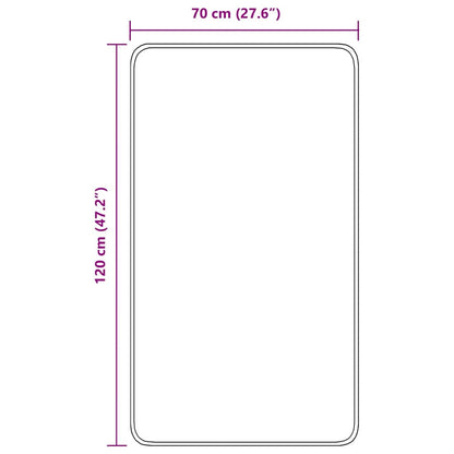 Rutschfeste Badmatte Orange 70 x 120 cm PP