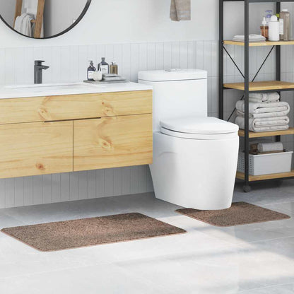 Anti-Rutsch Badematten-Set 2 pcs Braun PP