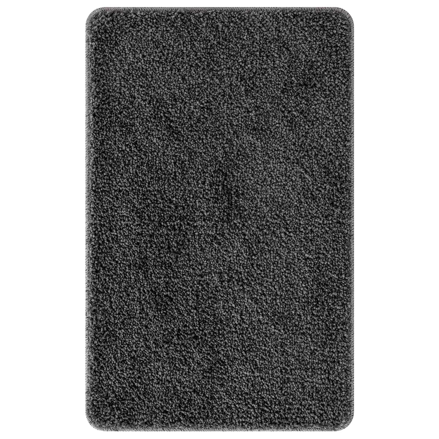 Anti-Rutsch Badematten-Set 3 pcs Dunkelgrau PP