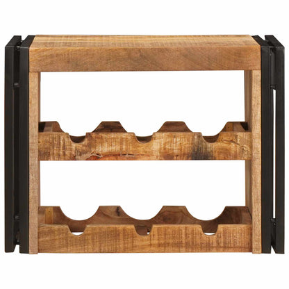 Weinregal Braun 100 x 45 x 33 cm Massives grobes Mangoholz