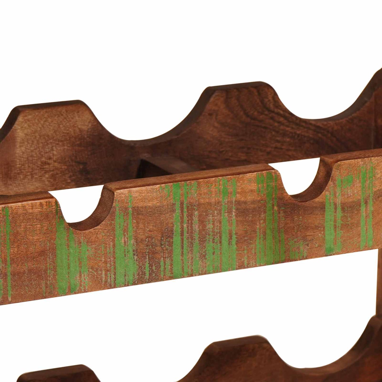 Weinregal Braun 100 x 45 x 33 cm Massives Altholz