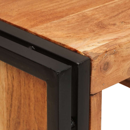 Weinregal Braun 100 x 45 x 33 cm Massivholz Akazie