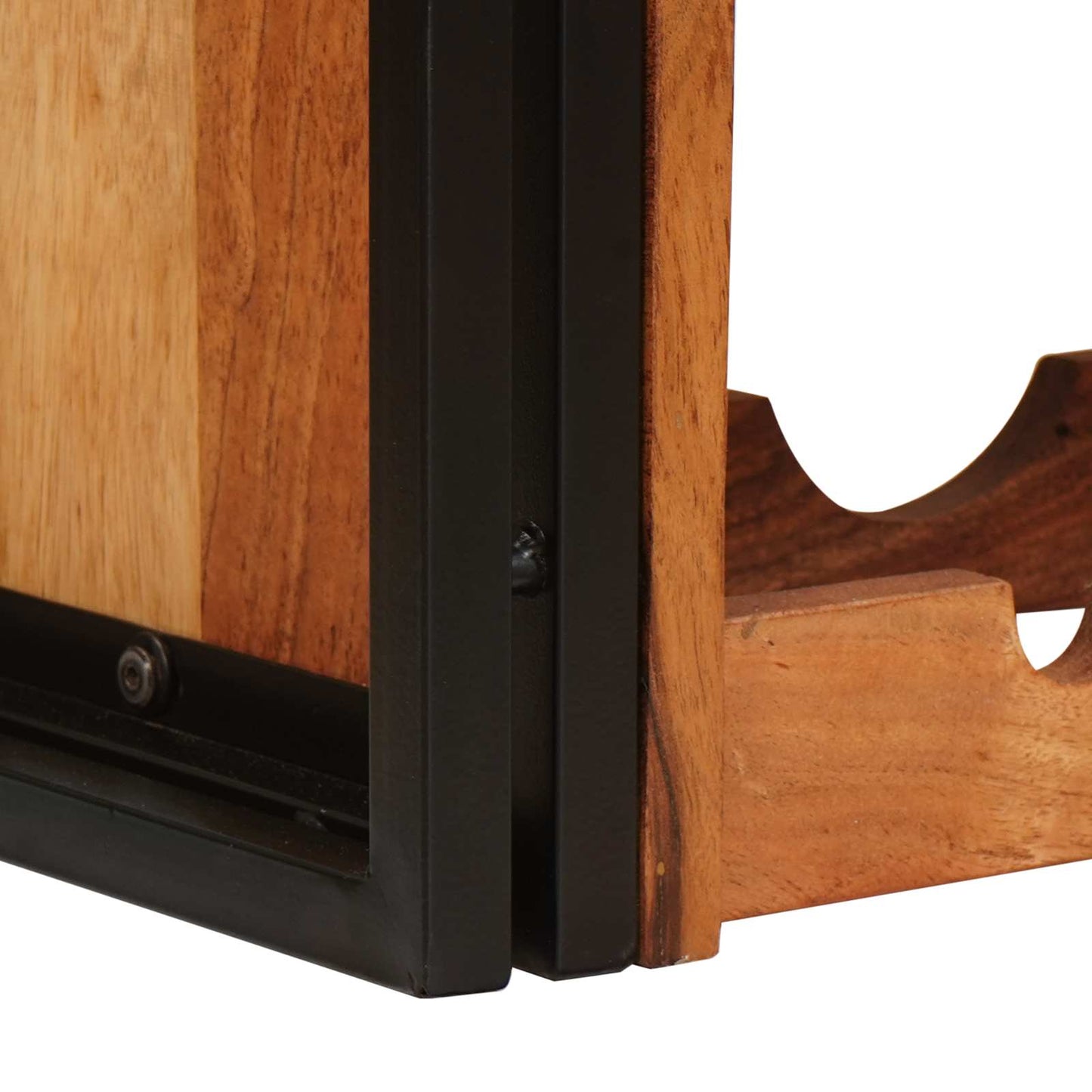 Weinregal Braun 100 x 45 x 33 cm Massivholz Akazie