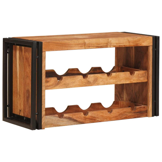 Weinregal Braun 100 x 45 x 33 cm Massivholz Akazie