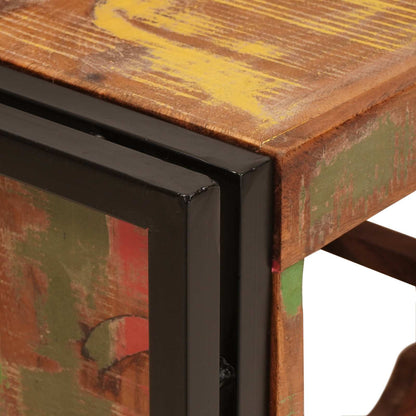 Weinregal Braun 100 x 45 x 33 cm Massives Altholz