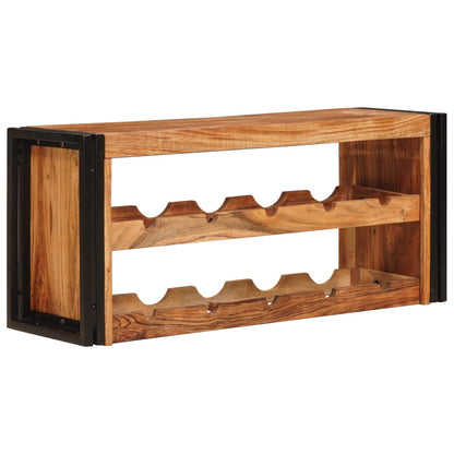 Weinregal Braun 100 x 45 x 33 cm Massivholz Akazie