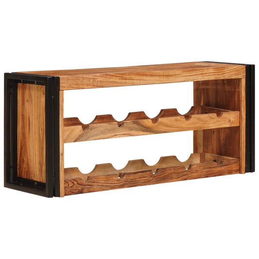 Weinregal Braun 100 x 45 x 33 cm Massivholz Akazie