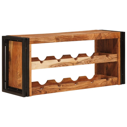 Weinregal Braun 100 x 45 x 33 cm Massivholz Akazie