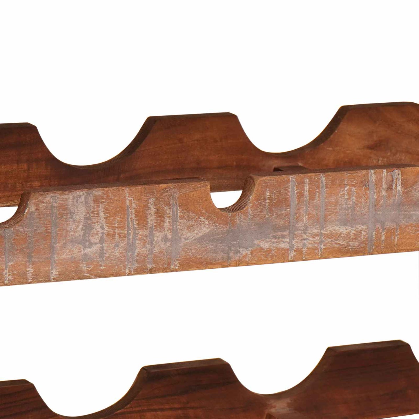 Weinregal Braun 100 x 45 x 33 cm Massives Altholz