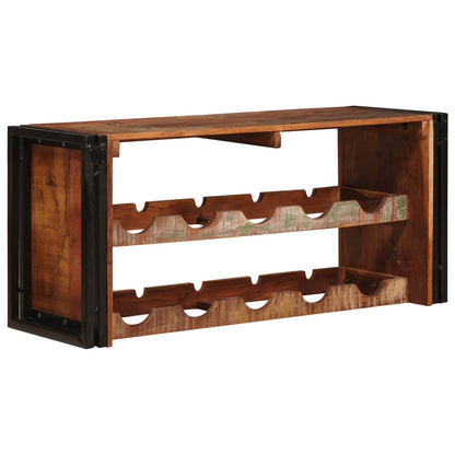 Weinregal Braun 100 x 45 x 33 cm Massives Altholz