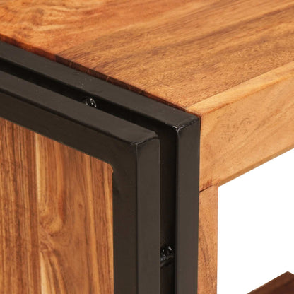 Weinregal Braun 100 x 45 x 33 cm Massivholz Akazie