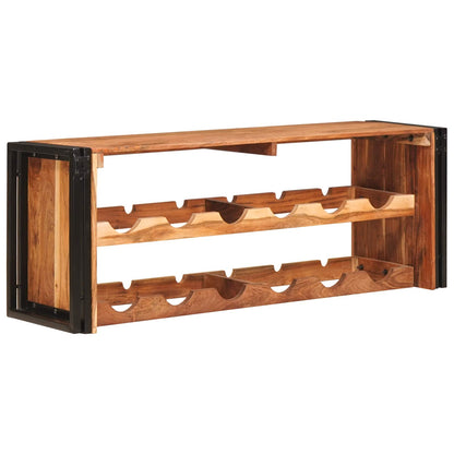 Weinregal Braun 100 x 45 x 33 cm Massivholz Akazie