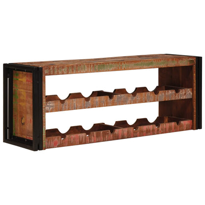 Weinregal Braun 100 x 45 x 33 cm Massives Altholz