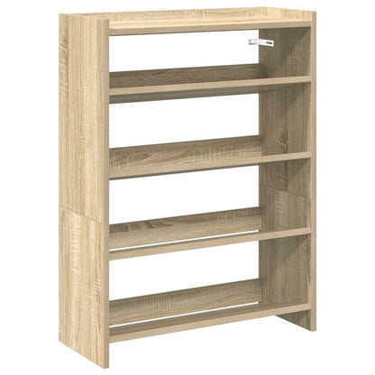 Schuhregal Sonoma-Eiche 60x25x81 cm Holzwerkstoff