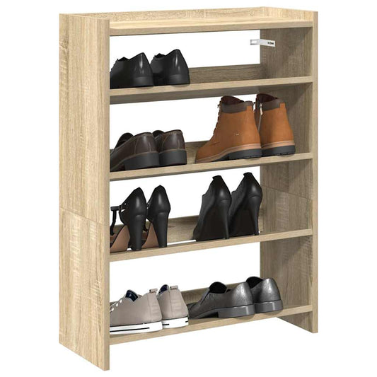 Schuhregal Sonoma-Eiche 80x25x61,5 cm Holzwerkstoff