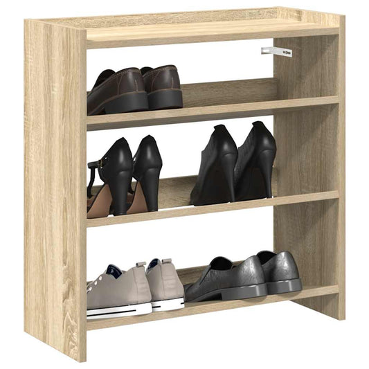 Schuhregal Sonoma-Eiche 60x25x62 cm Holzwerkstoff