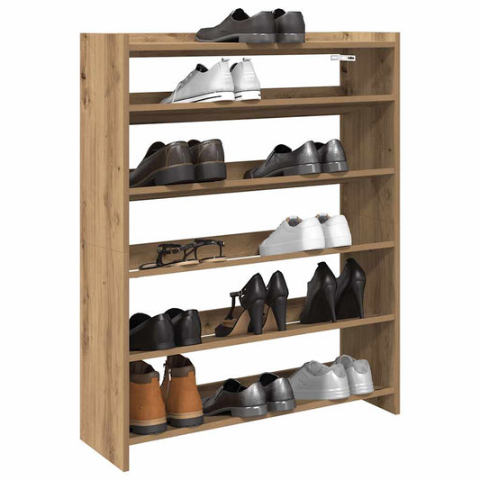 Schuhregal Artisan-Eiche 80x25x100 cm Holzwerkstoff