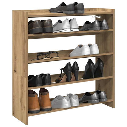 Schuhregal Artisan-Eiche 80x25x81 cm Holzwerkstoff