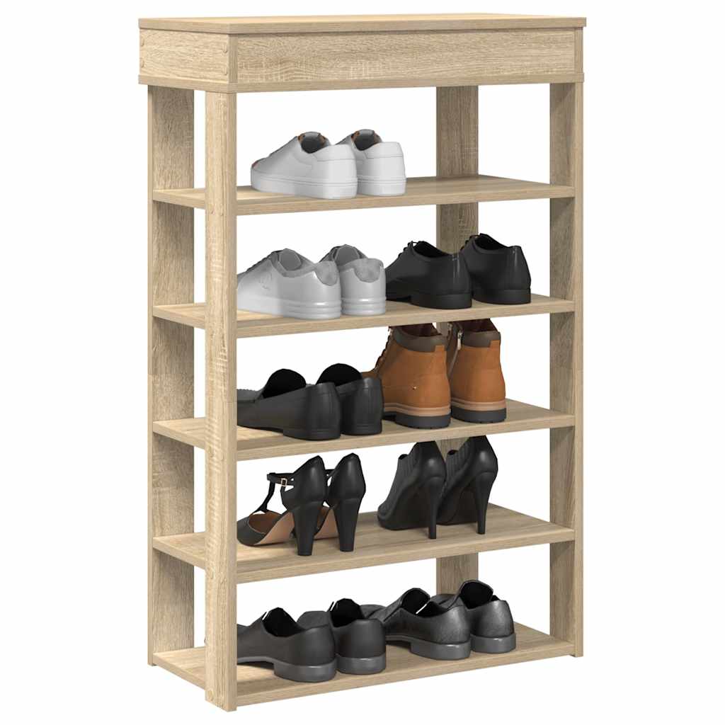 Schuhregal Sonoma-Eiche 60x30x98 cm Holzwerkstoff