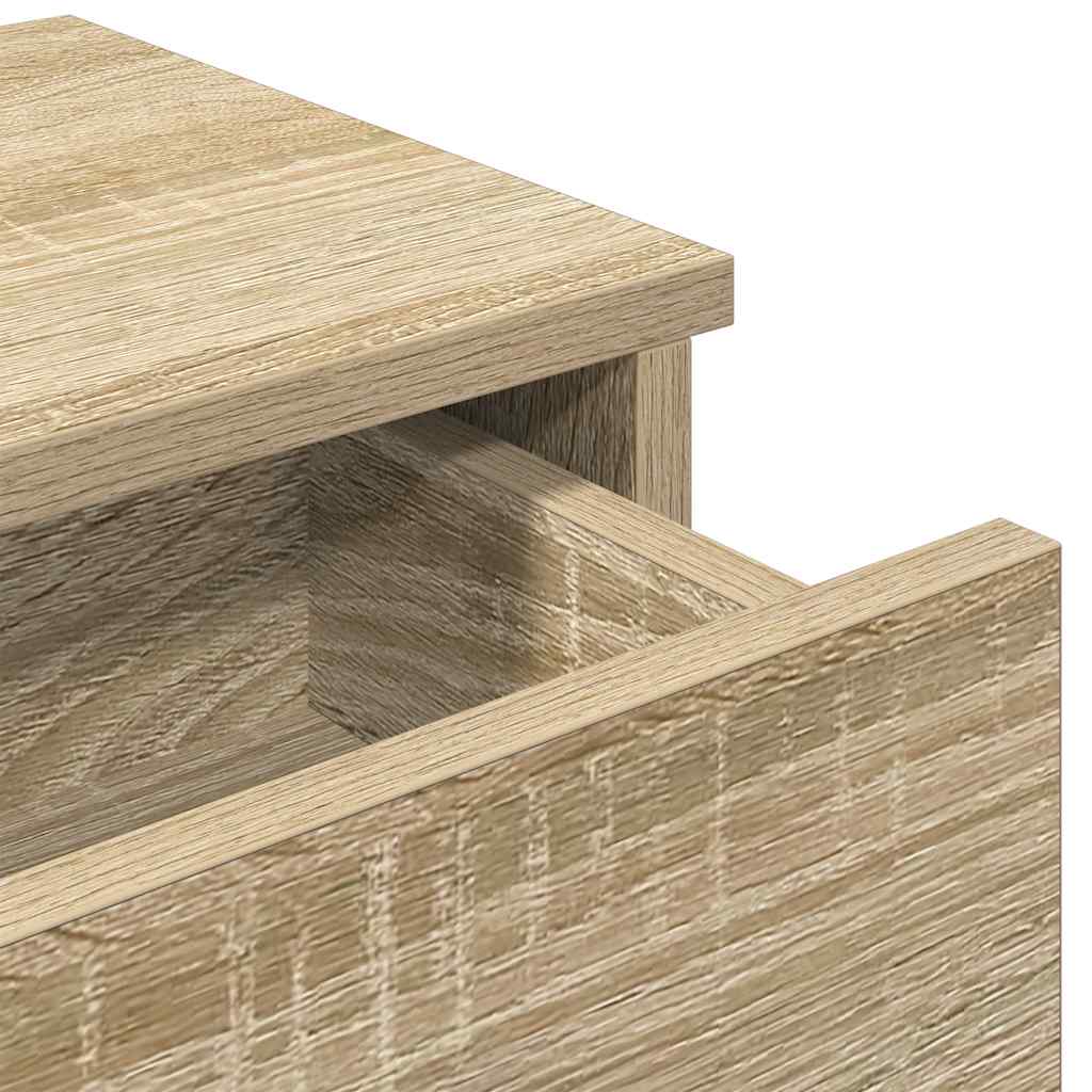 Wandregal mit Schubladen Sonoma-Eiche 60x25x15 cm Holzwerkstoff