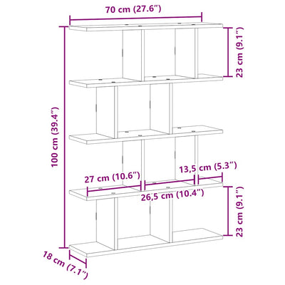 Würfelregal 12 Fächer Schwarz Holzwerkstoff