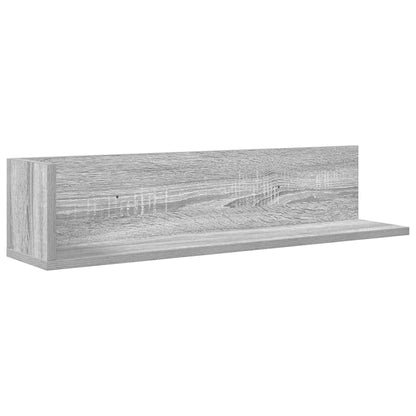 Wandregale 2 Stk. Grau Sonoma 75x16,5x16,5 cm Holzwerkstoff