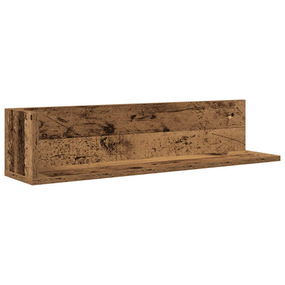 Wandregale 2 Stk. Altholz-Optik 75x16,5x16,5 cm Holzwerkstoff