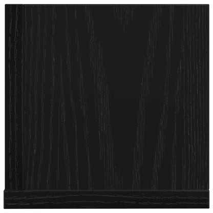 Wandregale 2 Stk. Schwarz 100x16,5x16,5 cm Holzwerkstoff