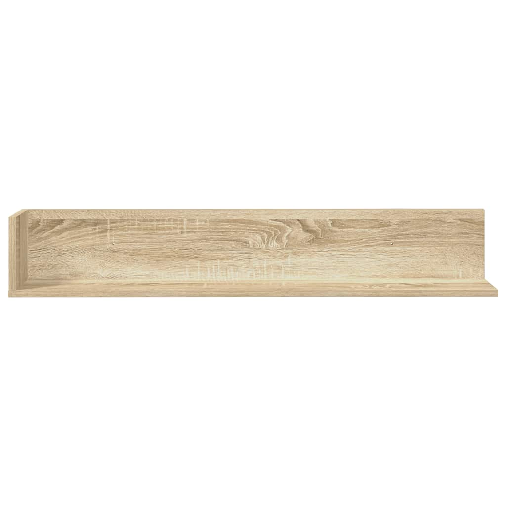 Wandregale 2 Stk. Sonoma-Eiche 100x16,5x16,5 cm Holzwerkstoff