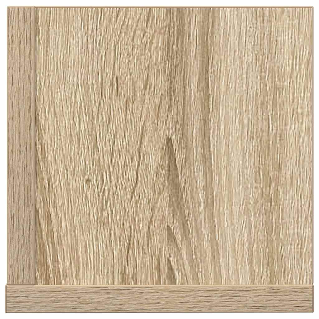 Wandregale 2 Stk. Sonoma-Eiche 100x16,5x16,5 cm Holzwerkstoff