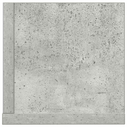 Wandregale 2 Stk. Betongrau 100x16,5x16,5 cm Holzwerkstoff