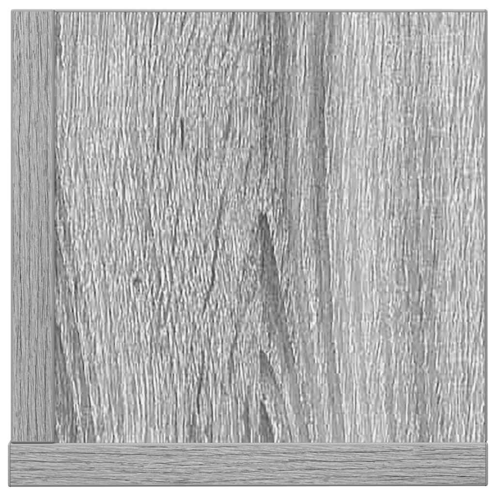 Wandregale 2 Stk. Grau Sonoma 100x16,5x16,5 cm Holzwerkstoff