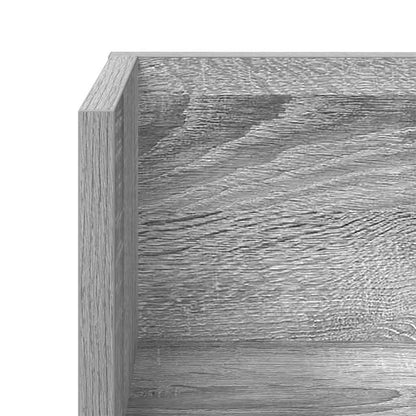 Wandregale 2 Stk. Grau Sonoma 100x16,5x16,5 cm Holzwerkstoff