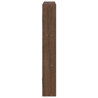 Wandregal Braun Eichen-Optik 43x9x60 cm Holzwerkstoff